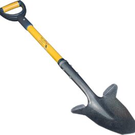 Spear Head Spade SHFD3 40" Yellow Garden Spade Shovel - Gardening Shovel with a 9" x 11" Beveled Blade, Steel-Reinforced Fiberglass Long Handle & Cushioned D-Grip - Digging Spade for Planting