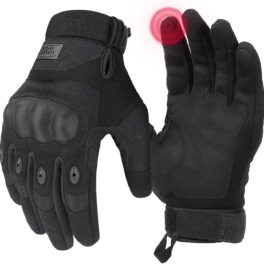KEMIMOTO Tactical Gloves for Men, Touchscreen Motorcycle Gloves with Hard Shell & Palm Padding for Sports Motorcycle Cycling Tactical Airsoft Paintball Hunting Hiking Camping Climbing